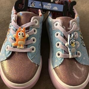 Bluey Kids Sneakers with Glitter and Character Charms